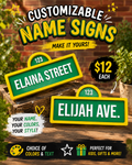 Sesame Street Inspired Customized Name Plate