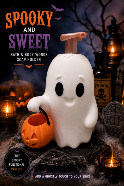 Ghost Bath & Body Foam Soap Holder