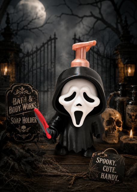 Ghost Face Bath & Body Foaming Soap Holder