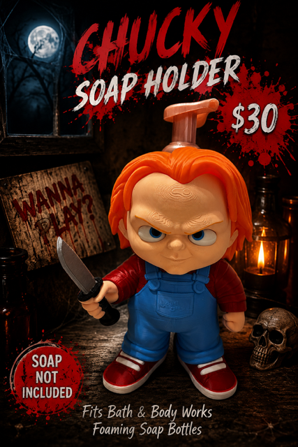 Chucky Child's Play Bath & Body Foaming Soap Holder