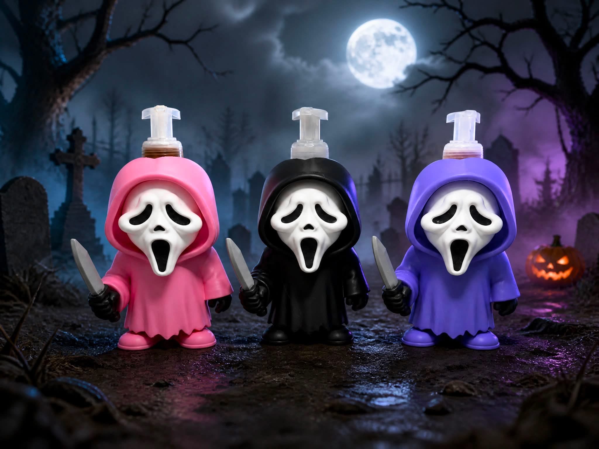 Ghost Face Bath & Body Foaming Soap Holder